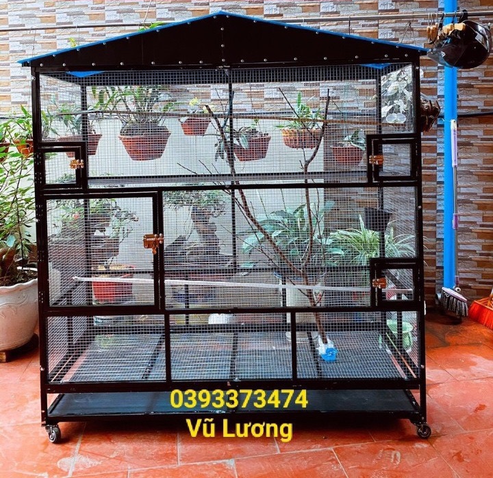 Lồng chim avi dài 150 rộng 65 cao 1m80